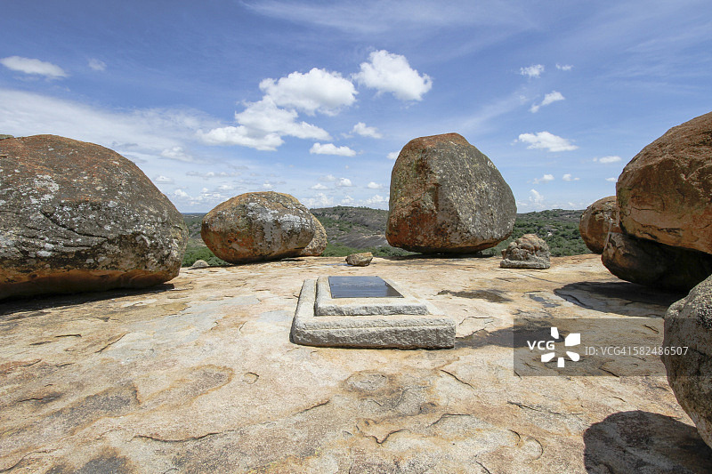 马托波斯山的塞西尔·约翰·罗德斯墓地图片素材