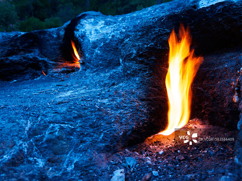 土耳其奇拉里的“奇美拉”永恒火焰图片素材