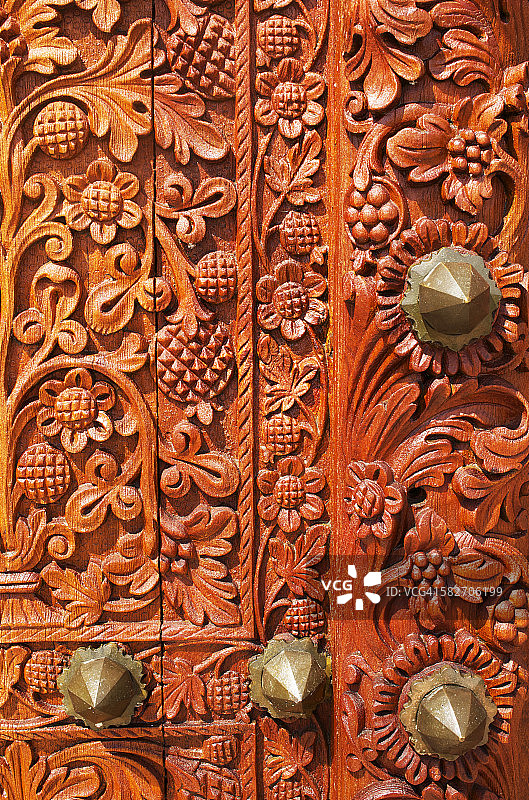 爱士图尔古堡的华丽大门图片素材