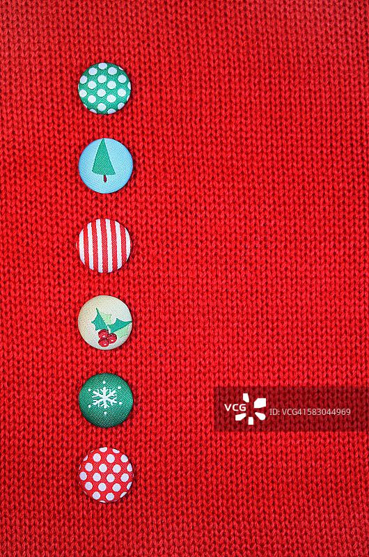 圣诞套头衫纽扣图片素材