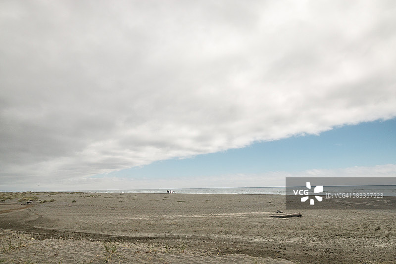 加州沿海雾中的太平洋海岸图片素材