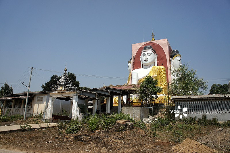 勃固伽蓝蓬佛塔，缅甸图片素材