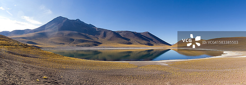 智利圣佩德罗-德阿塔卡马附近的拉古纳米尼克斯图片素材