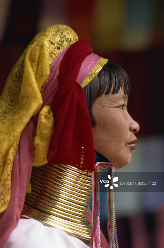 泰国清莱长颈族妇女图片素材