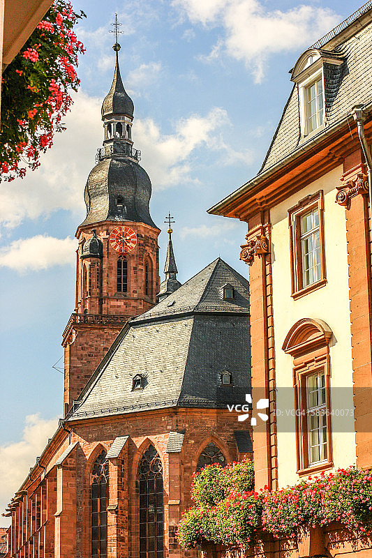 德国海德堡的圣灵教堂图片素材