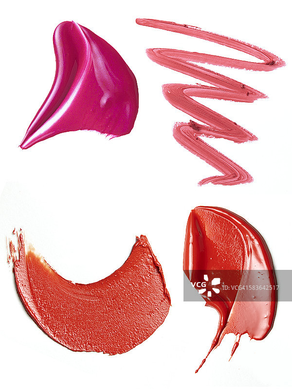 口红涂抹笔触图片素材