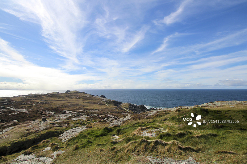 爱尔兰马林角崎岖海岸景观图片素材
