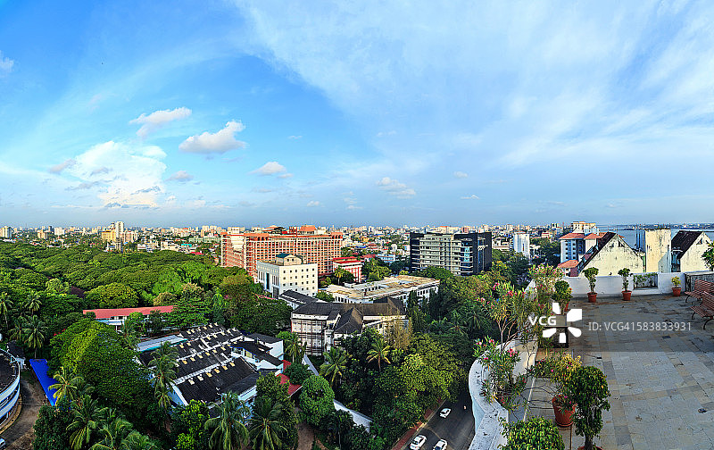 从顶部看科钦城市景观图片素材