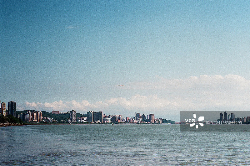 中国台湾台北淡水河图片素材