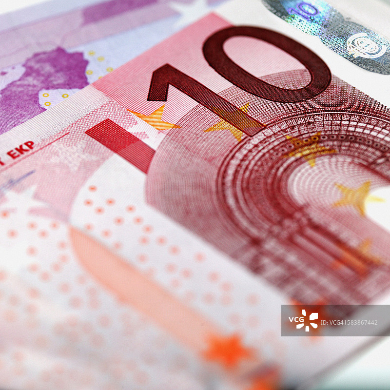 欧元纸币图片素材
