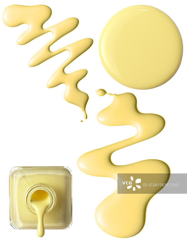 指甲油滴落和圆形图片素材