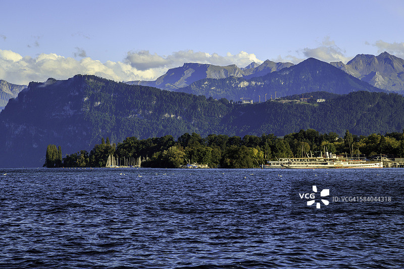 瑞士琉森湖图片素材