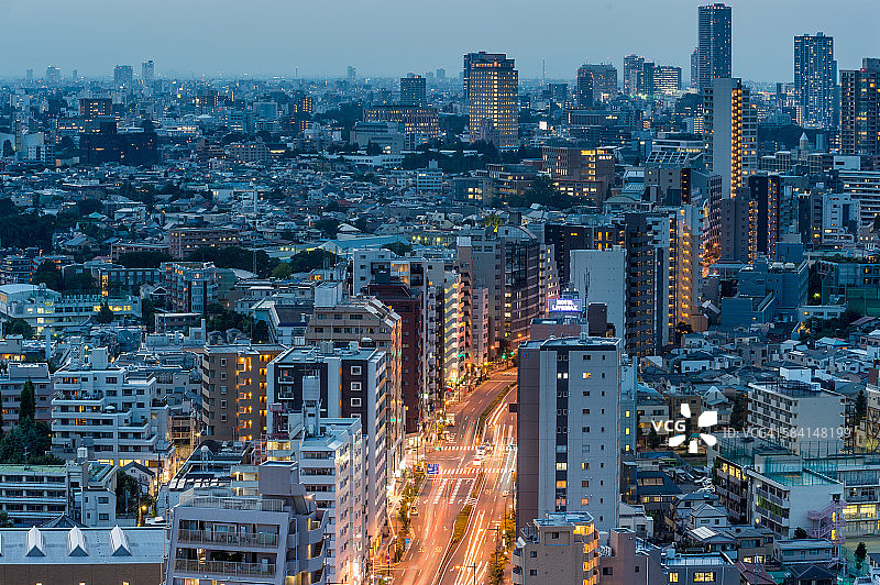 东京黄昏图片素材