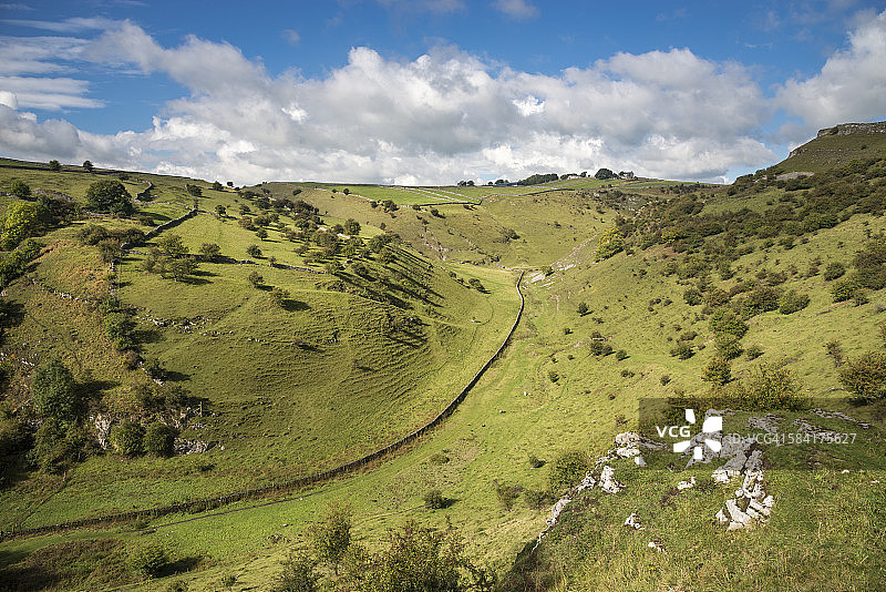 克雷斯布鲁克山谷，峰区，德比郡图片素材