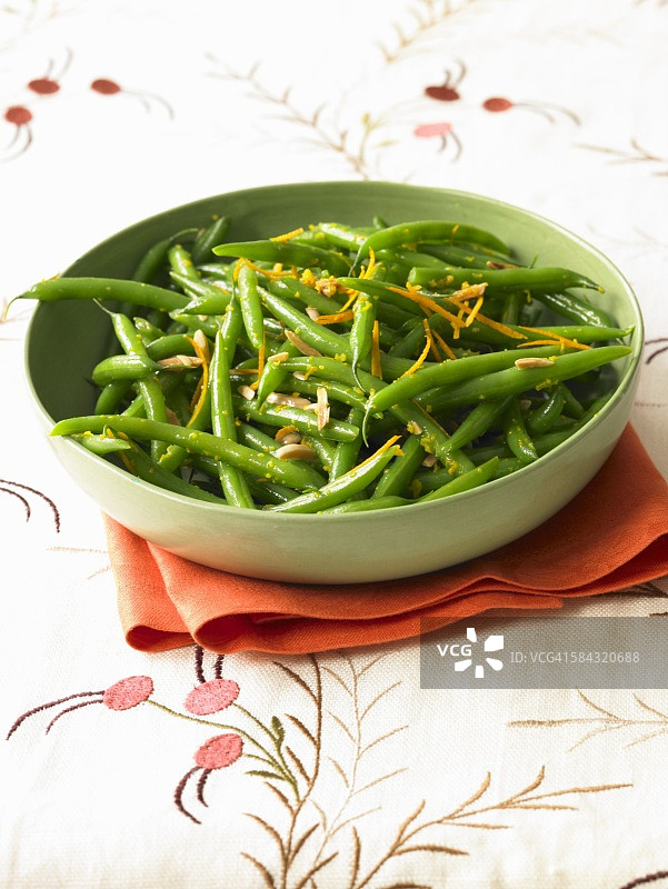 橙皮青豆图片素材