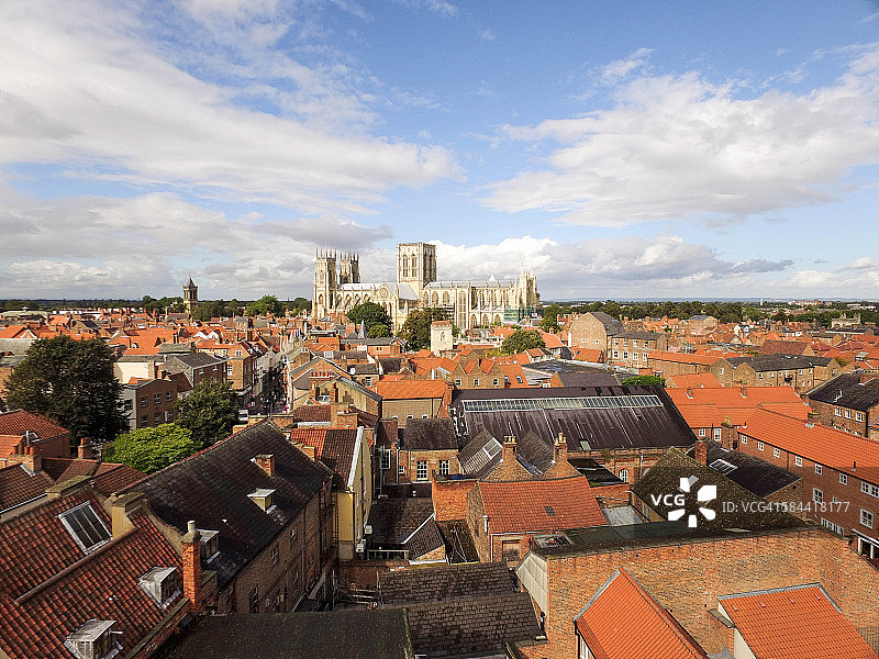 约克市屋顶鸟瞰图图片素材