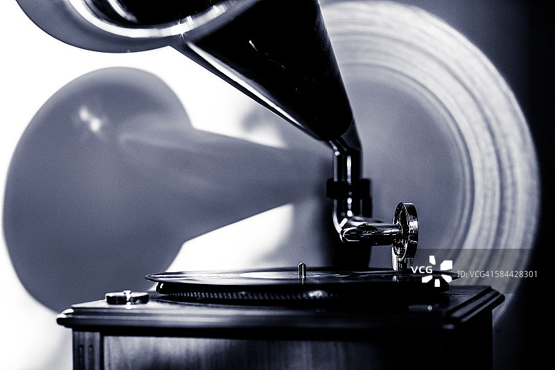 复古转盘唱片播放器图片素材
