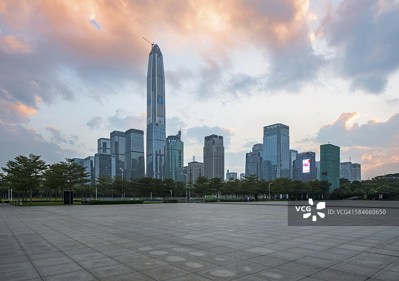 深圳天际线图片素材