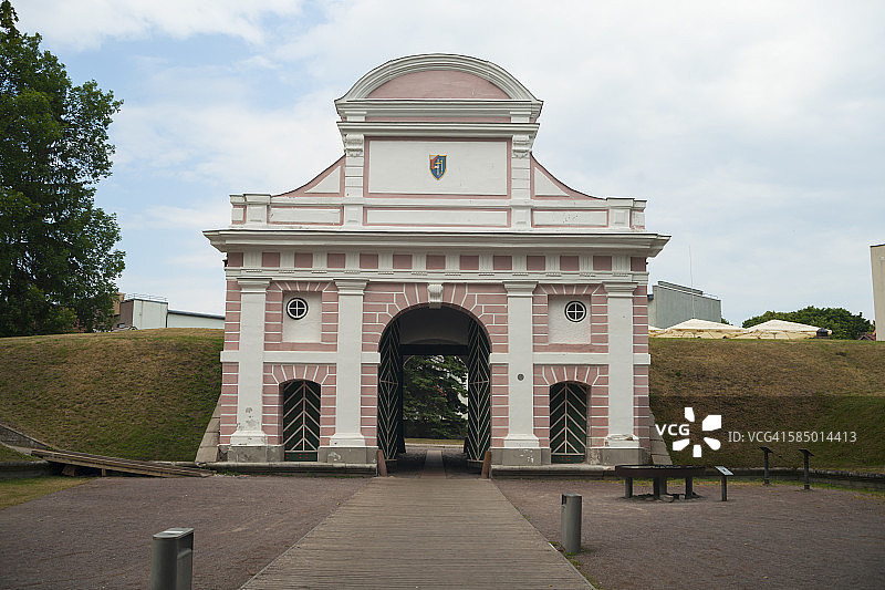 爱沙尼亚帕尔努的塔林门图片素材