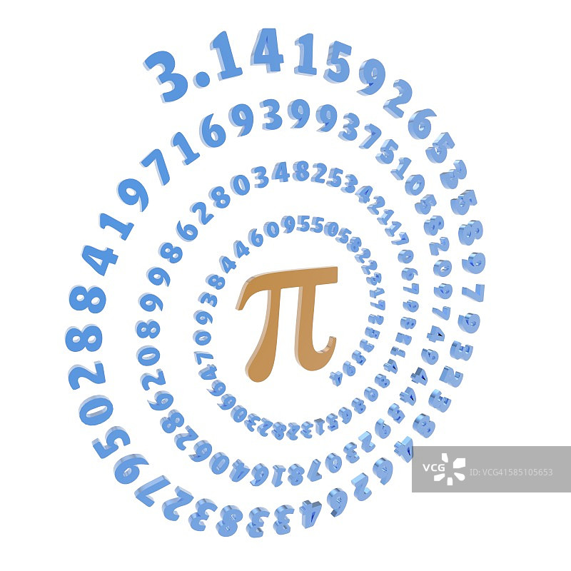 圆周率符号和数字艺术图图片素材