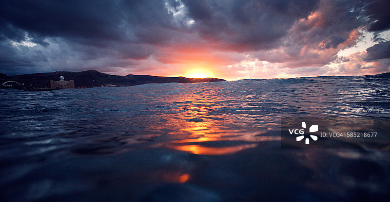 海上日落图片素材