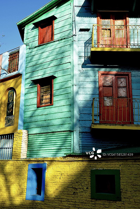 在布宜诺斯艾利斯，色彩鲜艳的房子图片素材