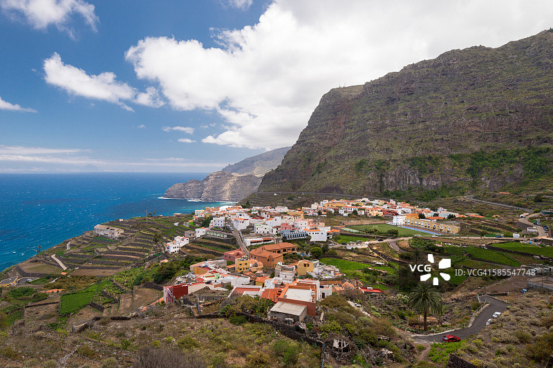 阿古洛村（拉戈梅拉岛，加那利群岛）图片素材