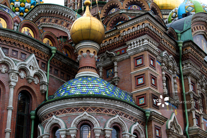 俄罗斯圣彼得堡滴血大教堂图片素材