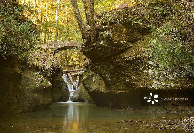 霍金山的魔鬼浴缸图片素材