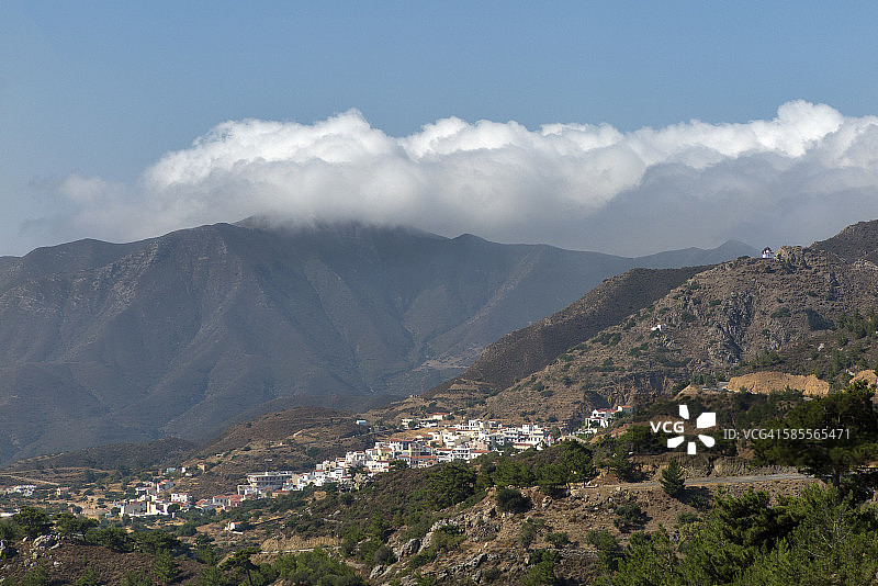 希腊卡尔帕索斯岛的Aperi村图片素材