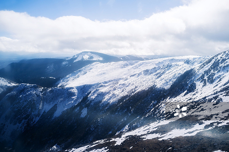 石卡雪山图片素材
