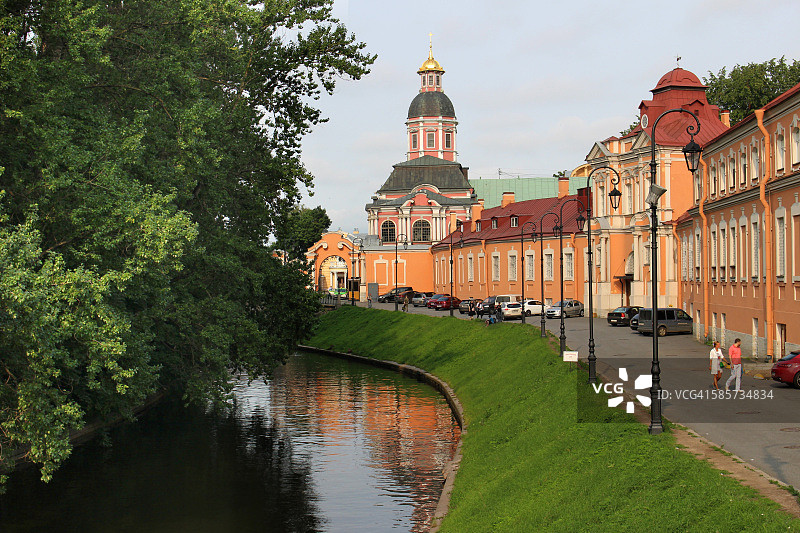 俄罗斯圣彼得堡圣亚历山大·涅夫斯基修道院图片素材