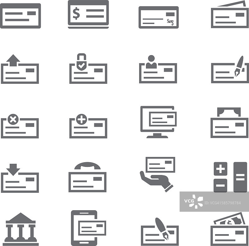 支票图标图片素材