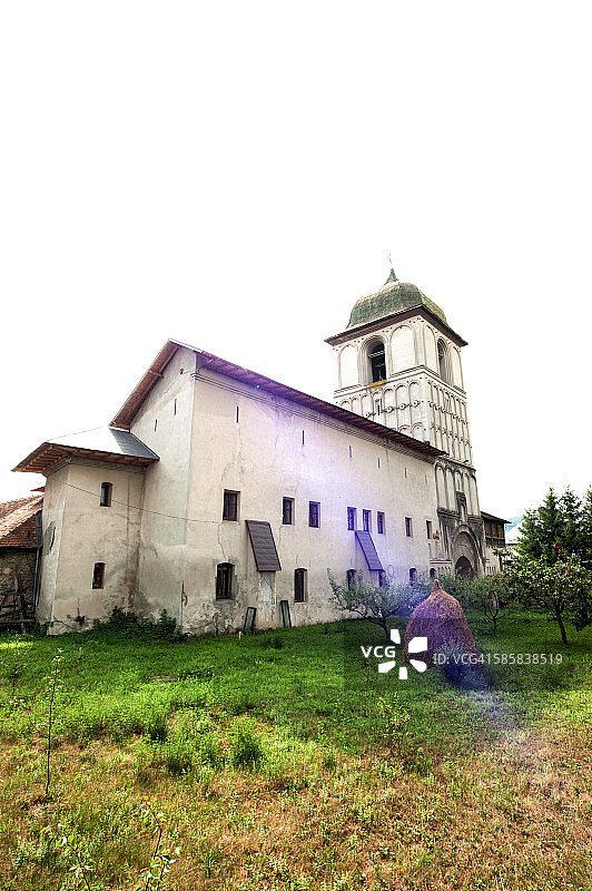 内格鲁沃达修道院的钟楼图片素材