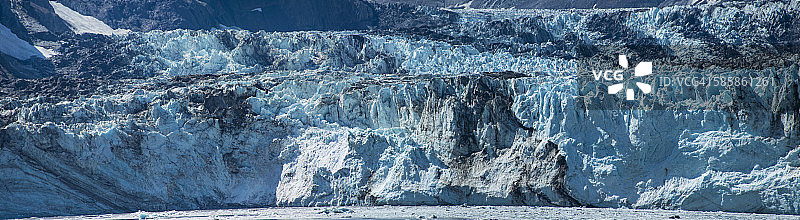 阿拉斯加冰川全景图片素材