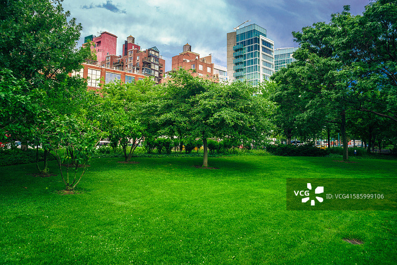 曼哈顿西区切尔西码头附近图片素材