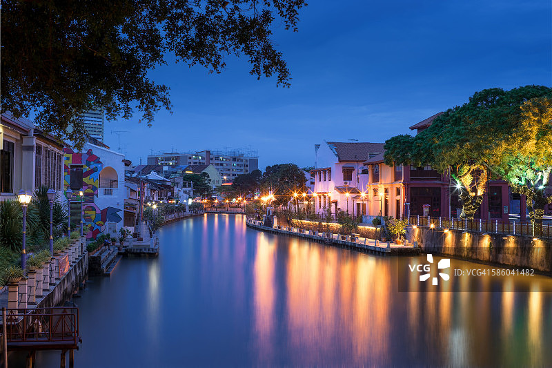 马六甲夜景图片素材