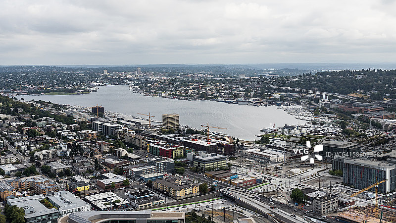 联合湖，华盛顿州，西雅图图片素材