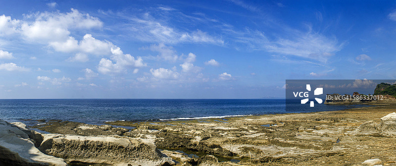 卡普尔普拉万岩层海滩全景图片素材