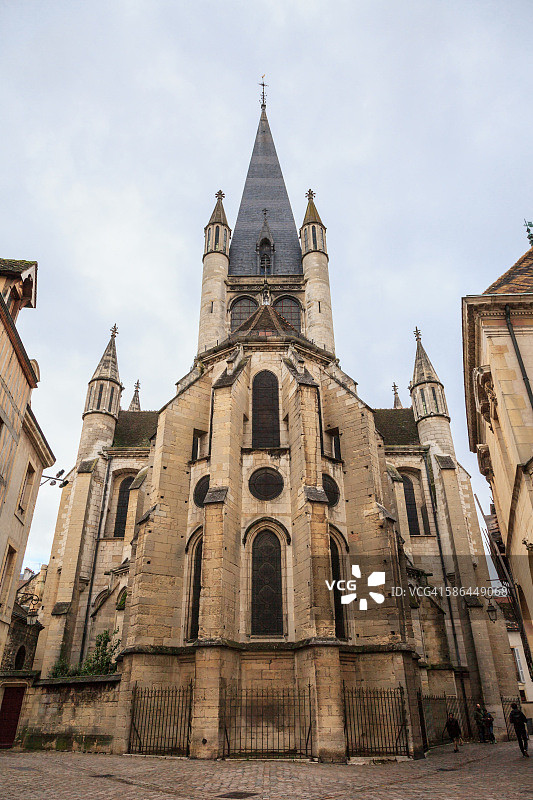 第戎圣母院的背面图片素材