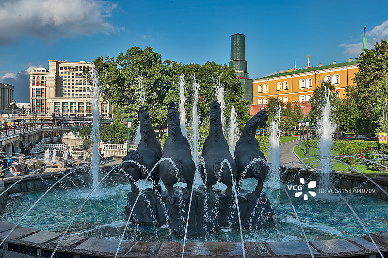 四季喷泉图片素材