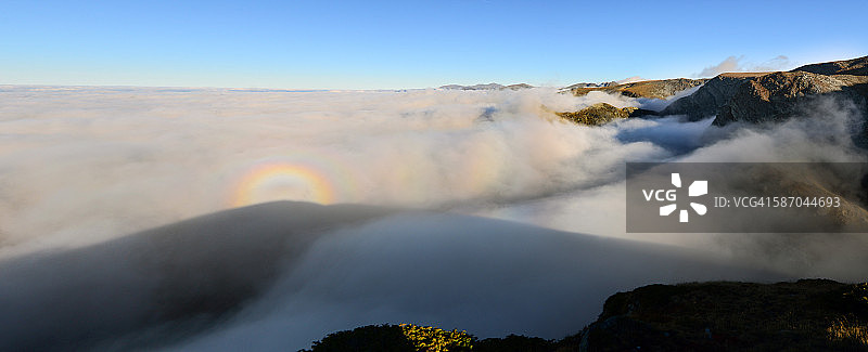 里拉山的布罗肯幻影图片素材