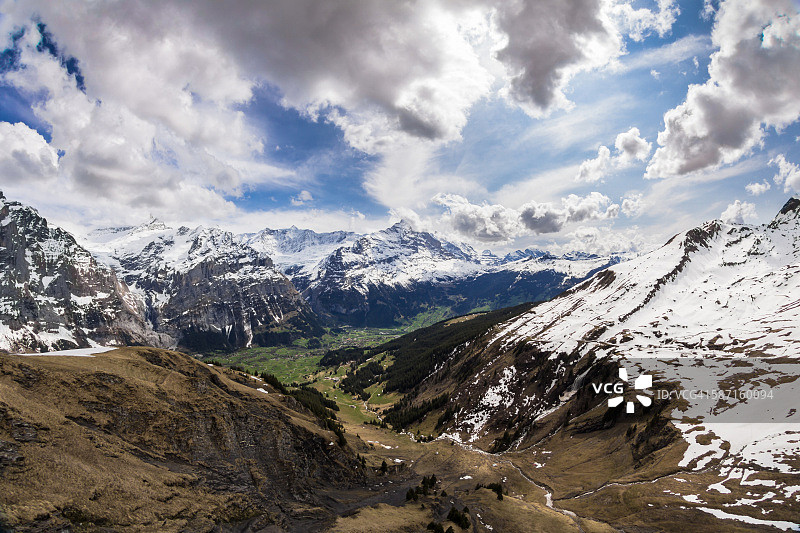 瑞士阿尔卑斯山脉图片素材