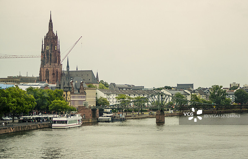 德国美因河畔法兰克福景色图片素材