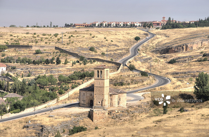 塞哥维亚的维拉克鲁斯教堂（西班牙）图片素材