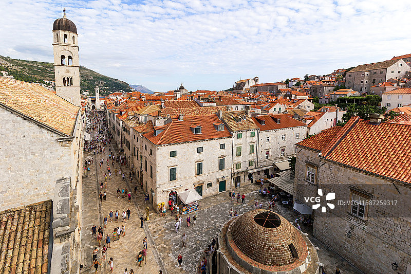 杜布罗夫尼克老城区景色图片素材