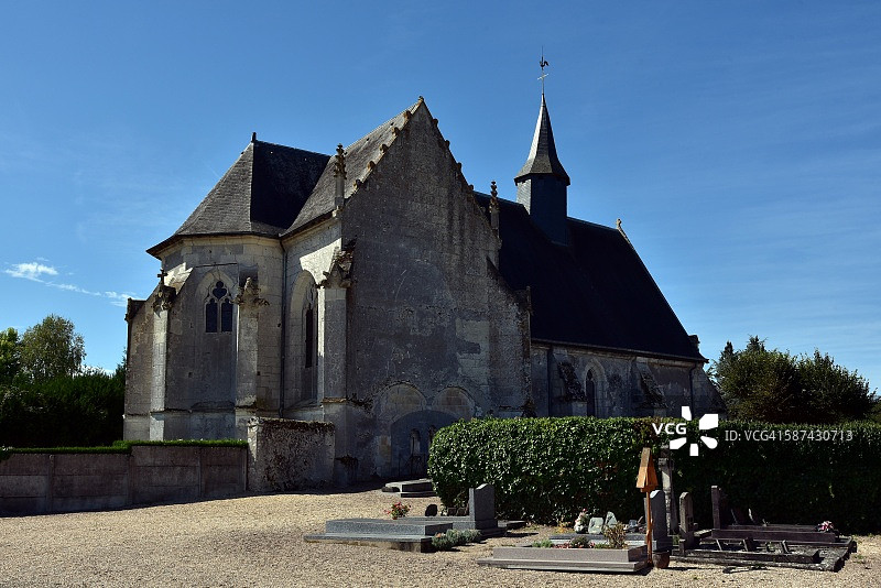 法国拉赛昂克鲁瓦讷教堂图片素材