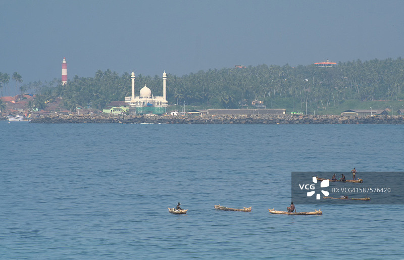 科瓦兰灯塔和清真寺图片素材
