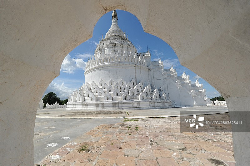 缅甸明贡Hsinbyume塔图片素材