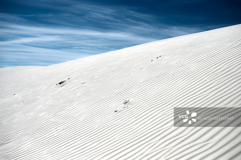 美国新墨西哥州白色沙丘国家纪念碑的沙丘图片素材